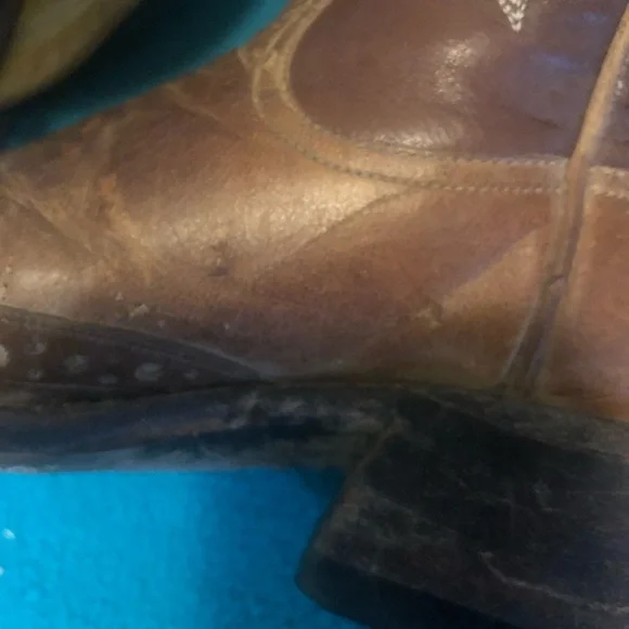 Rod Patrick Wing Tip Square Toe Western Boots - Picture 14 of 16